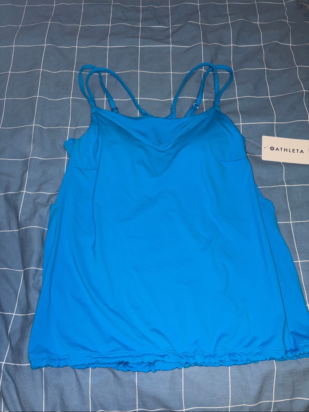 Athleta Electric Blue Double-Strap Tank